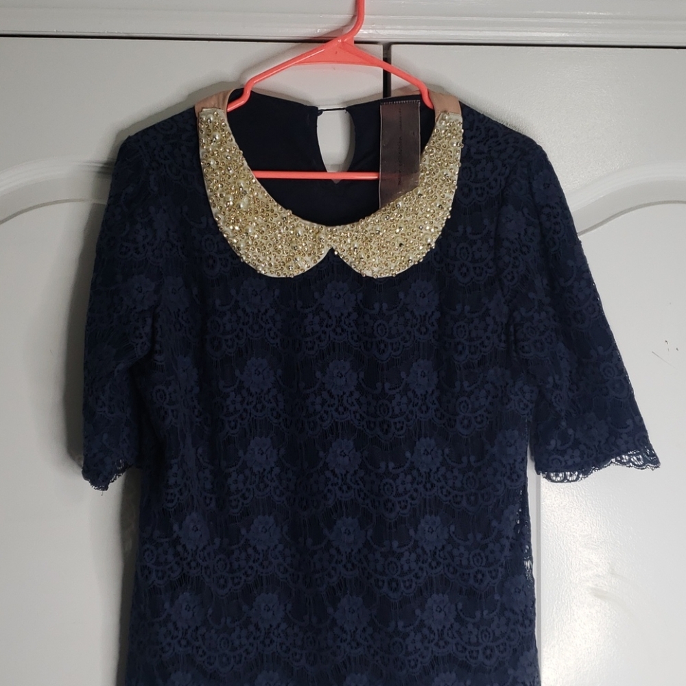 Lace ,beaded shirt